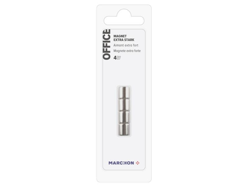 Office Haftmagnet Extra strong rund, 4 Stück