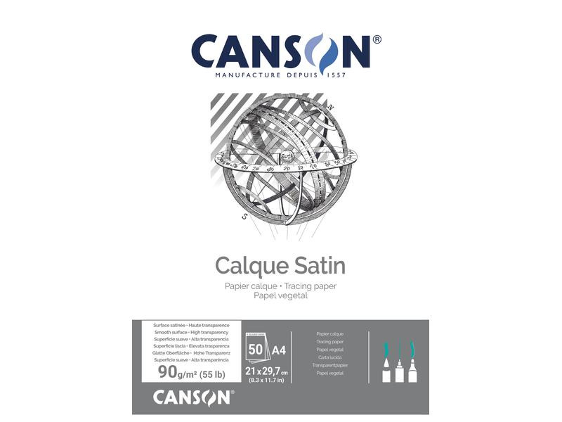 Canson Transparentpapier A4, 90 g/m², 50 Blatt
