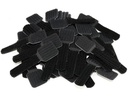 Label-the-cable Klettkabelhalter WALL STRAPS 3 x 9 cm Schwarz, 50 Stück