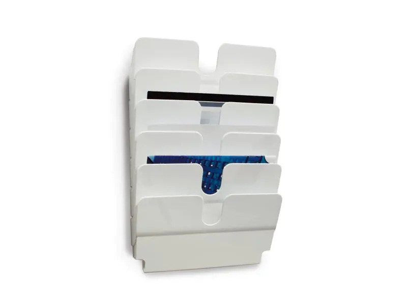DURABLE Prospektständer Flexiplus 6 A4 quer, Weiss