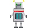 Creativ Company Bastelpapier Roboter 16 Stück, Weiss