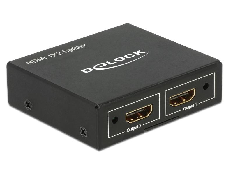 Delock 2-Port Signalsplitter HDMI - HDMI 4K/30Hz