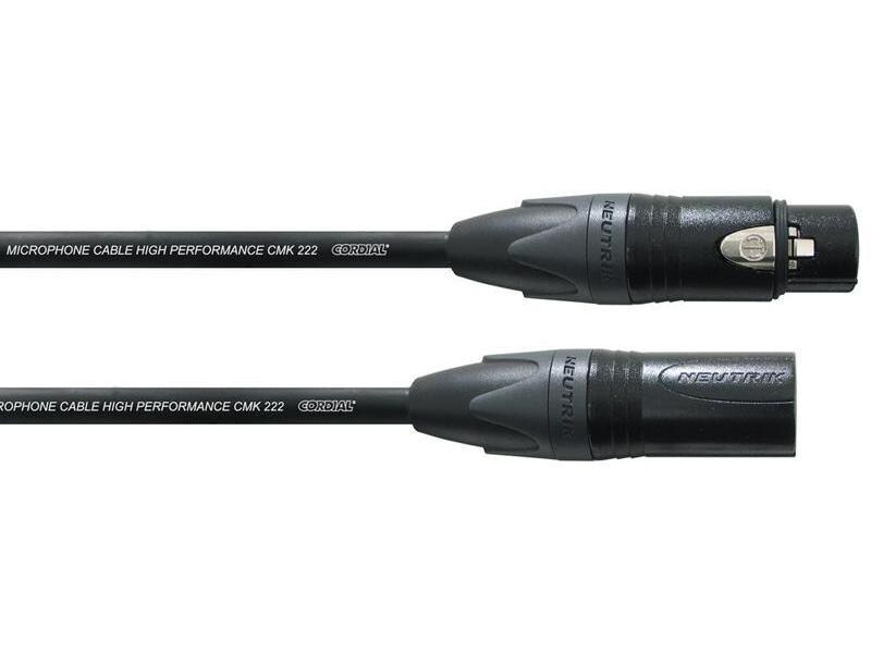Cordial XLR-Kabel XLRm-XLRf 5 m, Schwarz