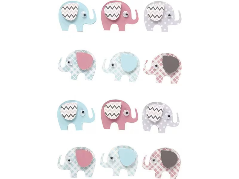 Creativ Company 3D-Sticker Elefant 12 Stück