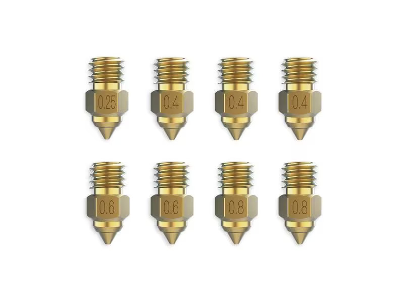 Creality Düsen-Set Messing High-End, 8 Stück