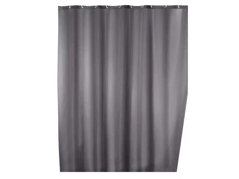 Wenko Duschvorhang Anti-Schimmel 180 x 200 cm, Grau