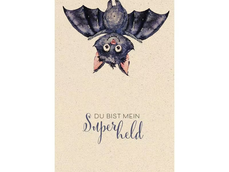 Natur Verlag Motivkarte Superheld 17.5 x 12.2 cm