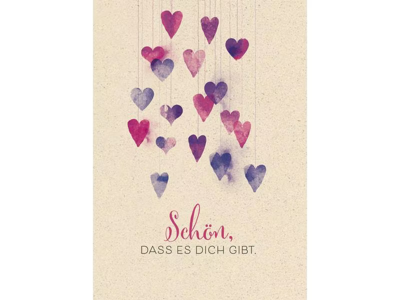 Natur Verlag Motivkarte Schön, dass es dich gibt 17.5 x 12.2 cm