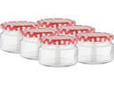 Axentia Einmachglas Karo 250 ml, 6 Stück
