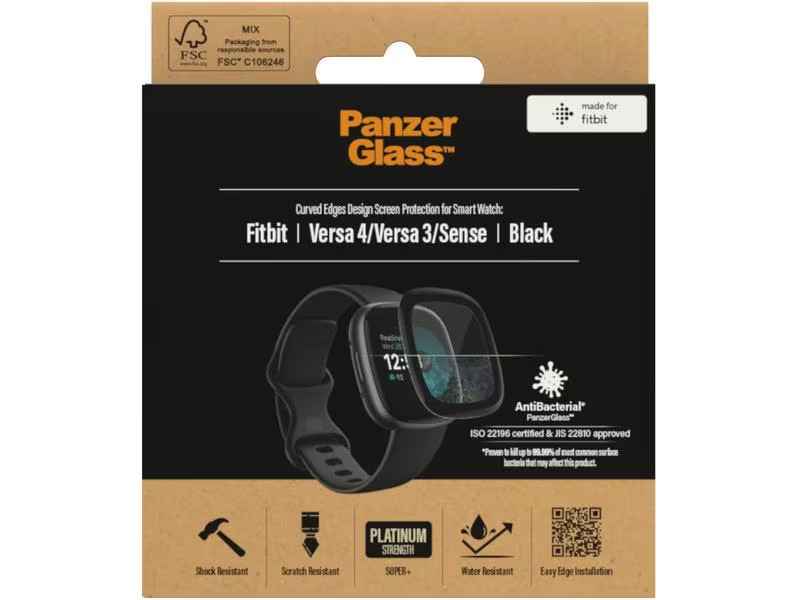 Panzerglass Displayschutz Fitbit Versa 3/4 und Sense