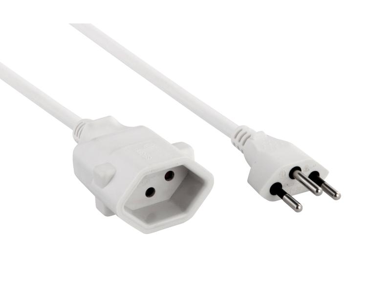 FURBER.power Verlängerungskabel T13-T12 10 m Weiss
