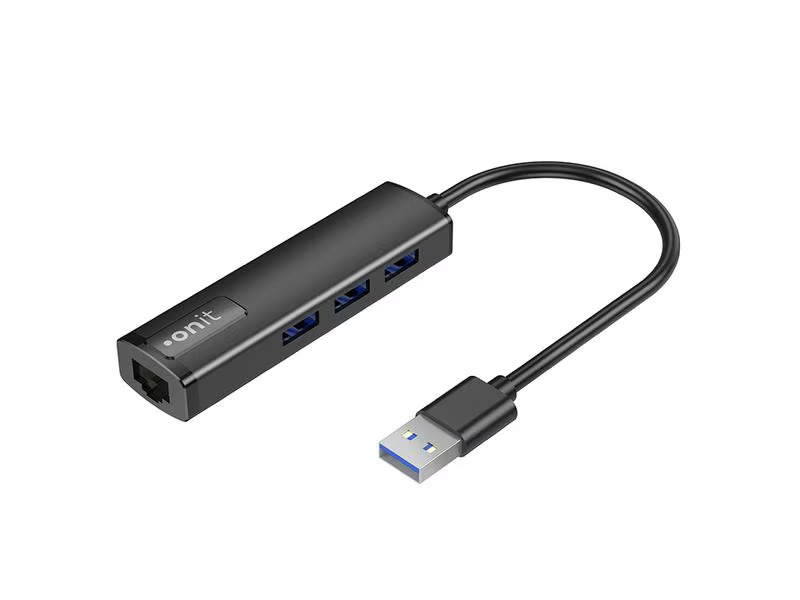 onit USB-A-Hub 3A1RJ45