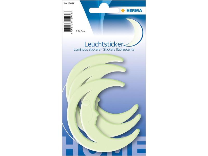 Herma Stickers Motivsticker Mond, Nachtleuchtend