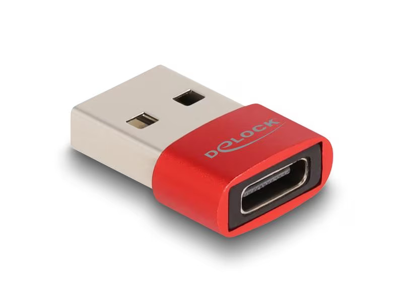 Delock USB 2.0 Adapter USB-A Stecker - USB-C Buchse