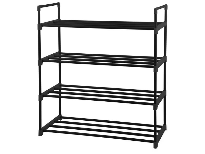 Schou Schuhregal 65 x 29 x 74 cm, Schwarz