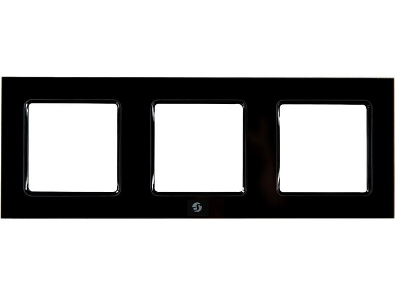 Shelly Wall Frame 3 für Shelly Wall Switch schwarz