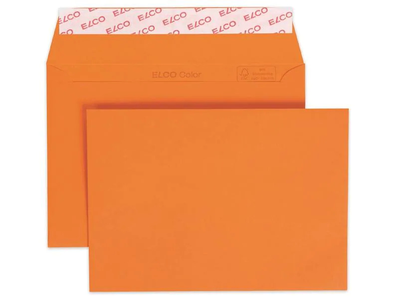 ELCO Couvert Color C6, Keine Fenster, 25 Stück, Orange