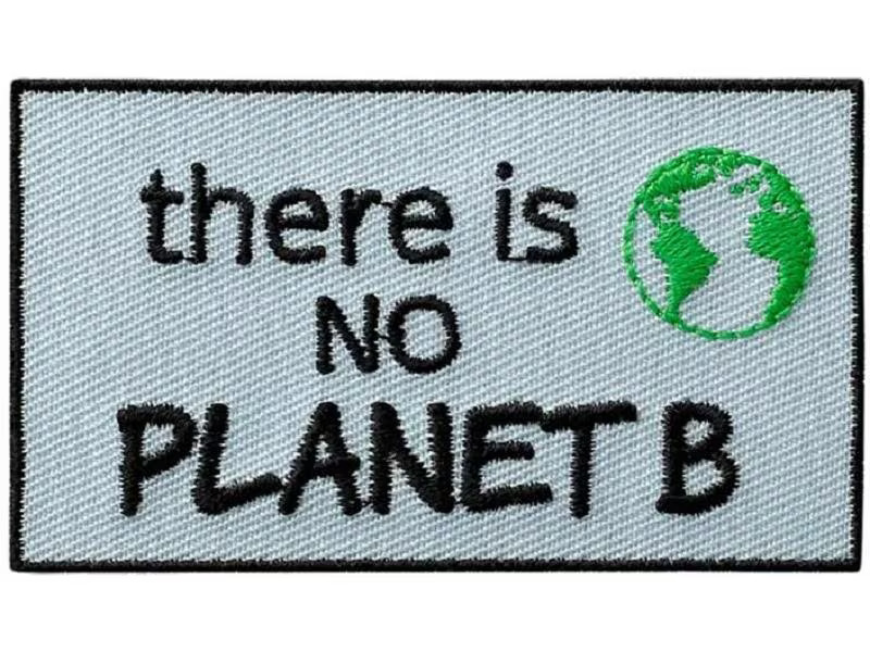 Mono-Quick Aufbügelbild Recycl-Patch No Planet B 1 Stück