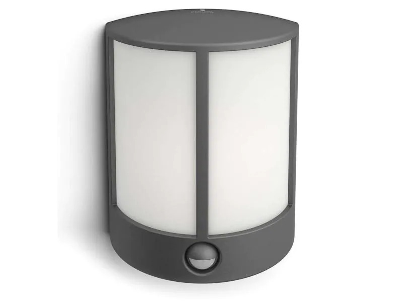 Philips myGarden Wandleuchte Stock, 600 lm, Anthrazit + Sensor