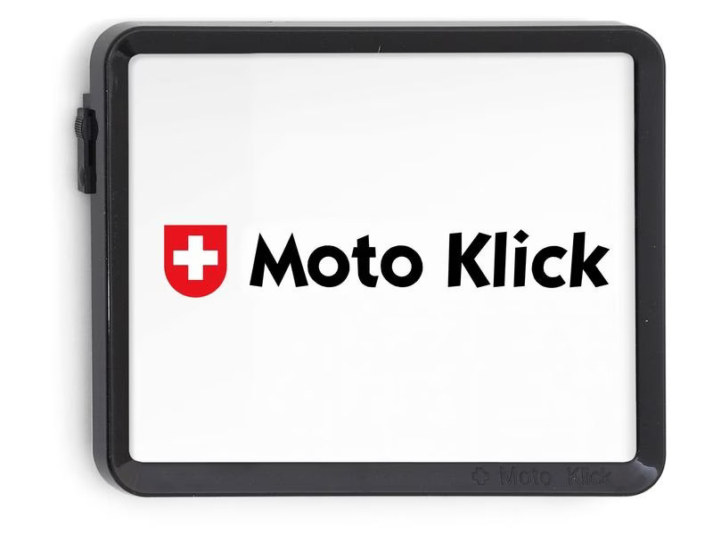 Swiss Klick Kennzeichenhalter Motorrad Schwarz