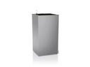 Lechuza Blumentopf Canto Premium 40 High LED, Silber, Hochglanz