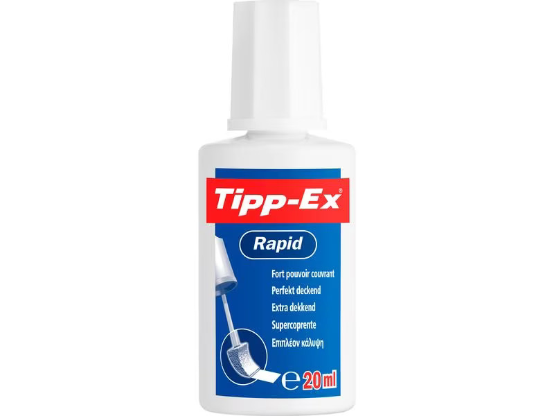 Tipp-Ex Korrekturflüssigkeit Rapid Weiss, 1 Stück