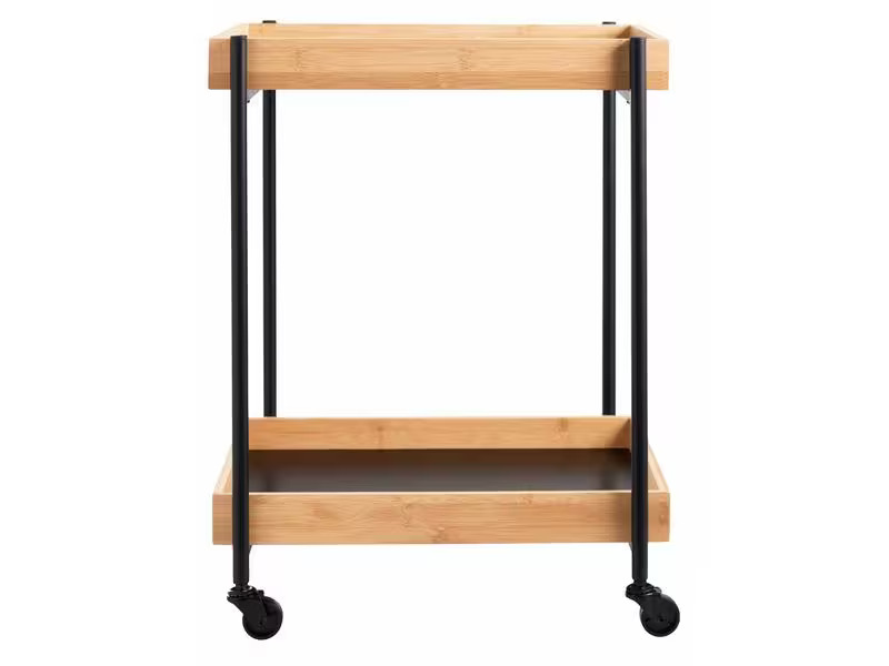 Schou Bartrolley mit 2 Etagen Braun/Schwarz