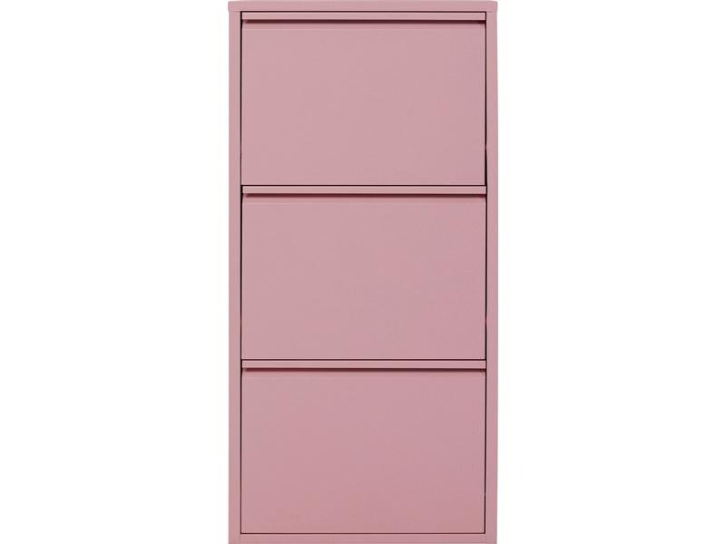Kare Schuhschrank  Caruso 100 x 50 cm, Rosa