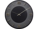 Kare Wanduhr Leonardo Ø 49 cm, Schwarz