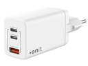 onit USB-Wandladegerät Trial QC4+ 45 W GaN Weiss