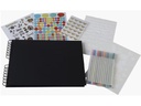 Exacompta Fotoalbum Scrap-Addict Set Schwarz