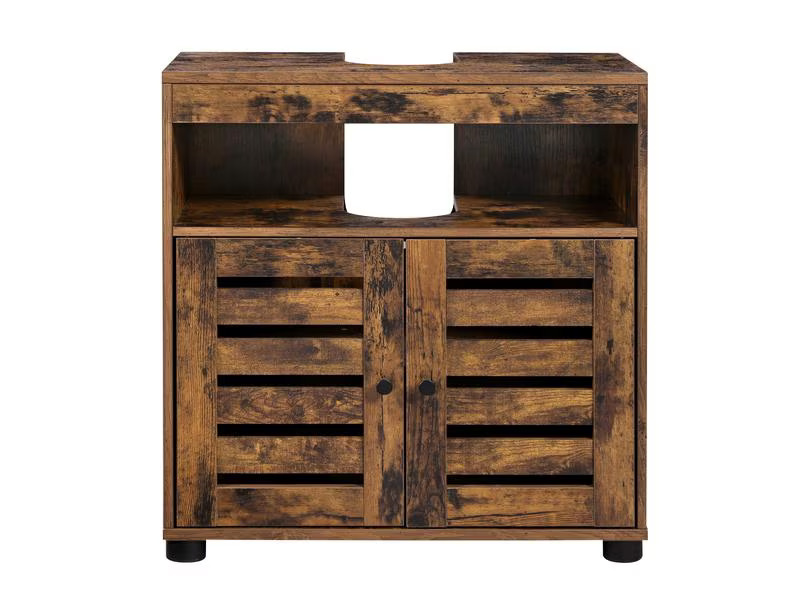 VASAGLE Waschbeckenunterschrank 60 x 63 cm, Braun