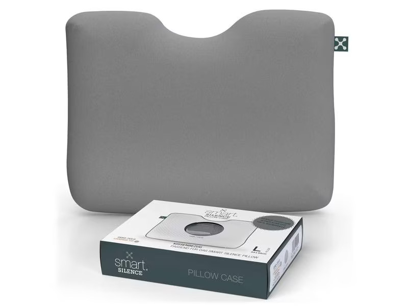 Smartsleep Kopfkissenbezug Silence L 54 x 40 x 12 cm, Grau