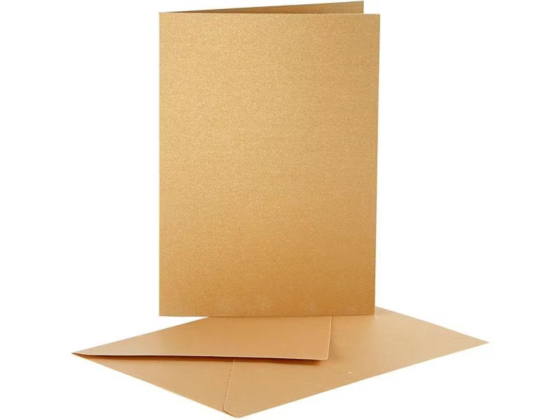 Creativ Company Blankokarte Gold, 10 Stück