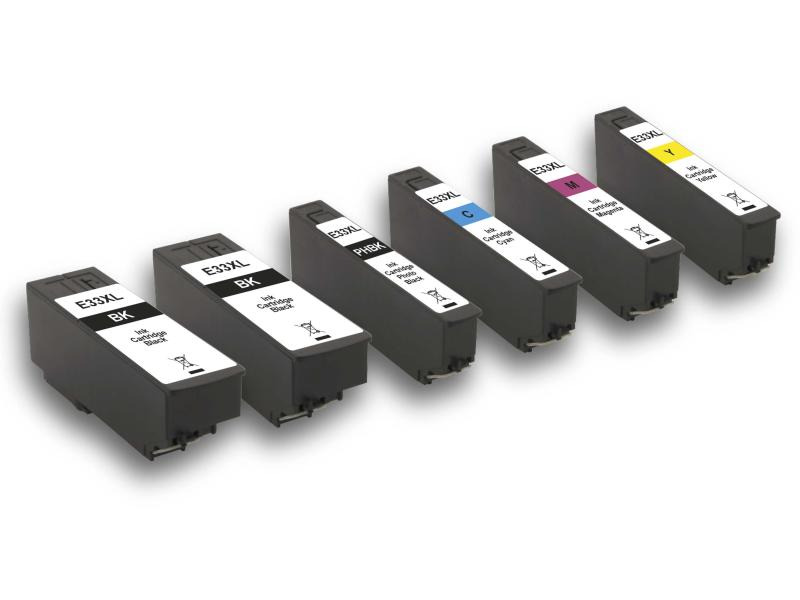 Peach Tintenset Epson T3357 C, M, Y, 3x BK