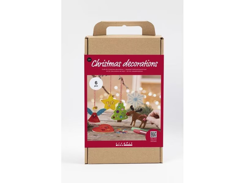 Creativ Company Bastelset Weihnachtsanhänger zum Ausmalen