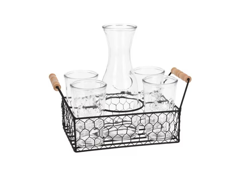 FURBER Trinkglas-Set mit Karaffe, 6-teilig