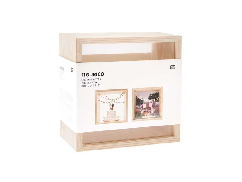 Rico Design Mini-Figur Objektkasten 13 x 13 x 8 cm