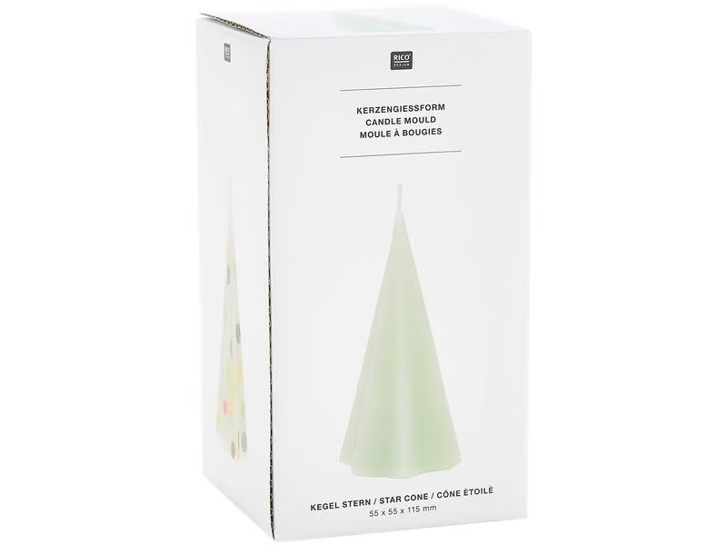 Rico Design Kerzengiessform Sternenkegel 70 x 70 x 135 mm