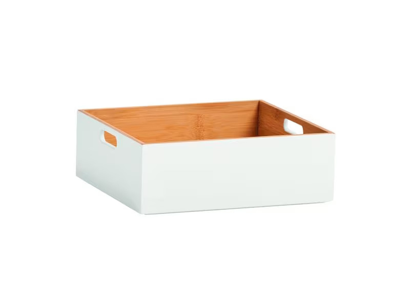 Zeller Present Aufbewahrungskiste 30 x 10.5 cm, Weiss