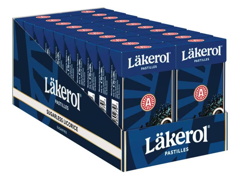 Läkerol Bonbons Sugarless Licorice 20 x 27 g