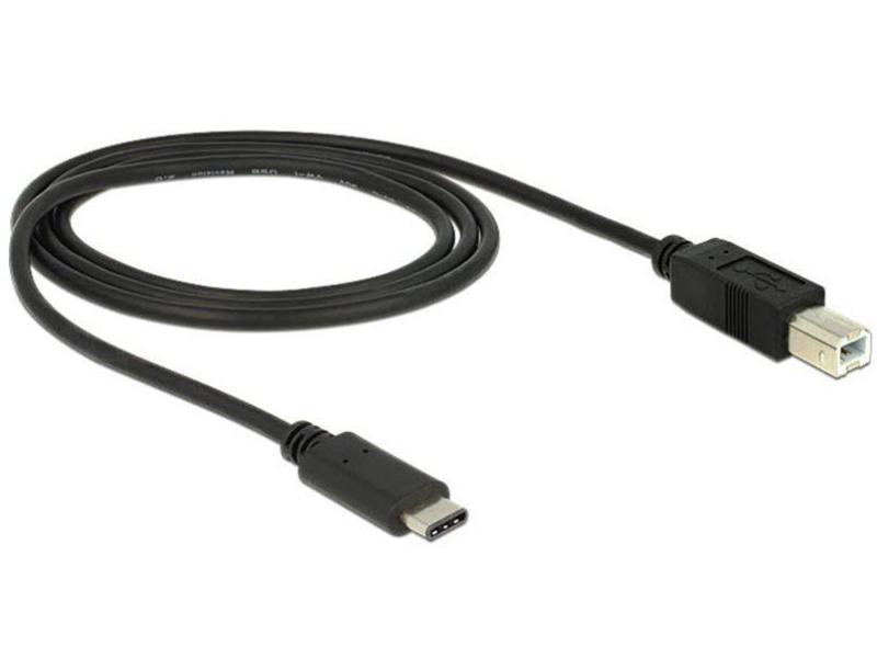 Delock USB 2.0-Kabel  USB C - USB B 1 m