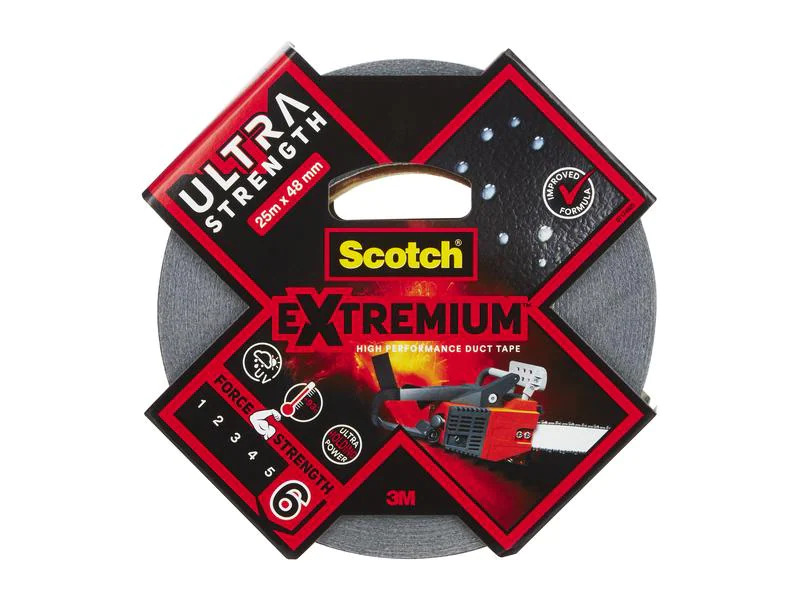 3M Gewebeband Scotch Extremium Ultra 48 mm x 25 m, Schwarz