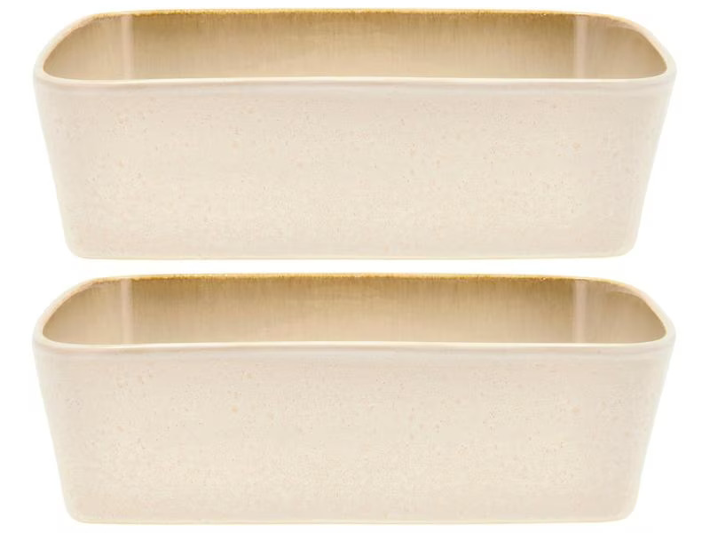Bitz Schale Gastro 28 cm x 21 cm, 2 Stück, Crème