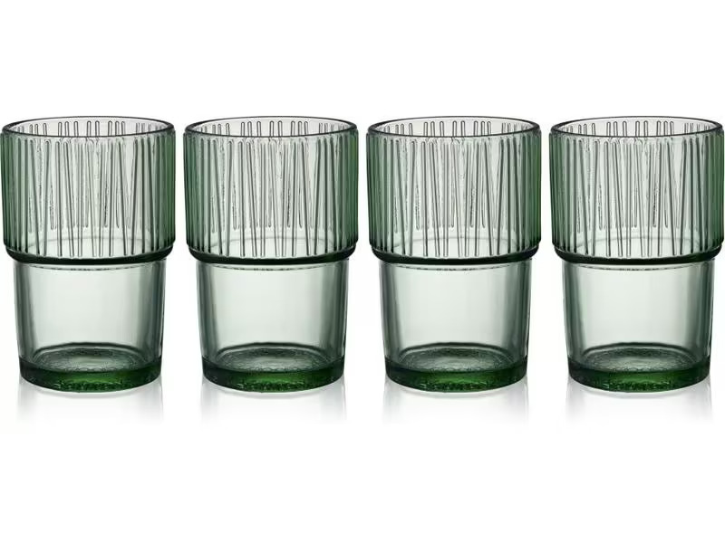 Bitz Latte Macchiato Becher Kusintha 380 ml, 4 Stück, Grün