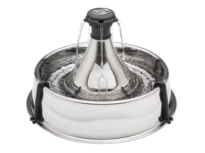 PetSafe Wasserautomat Drinkwell Edelstahl-Trinkbrunnen 360, 3.8 l