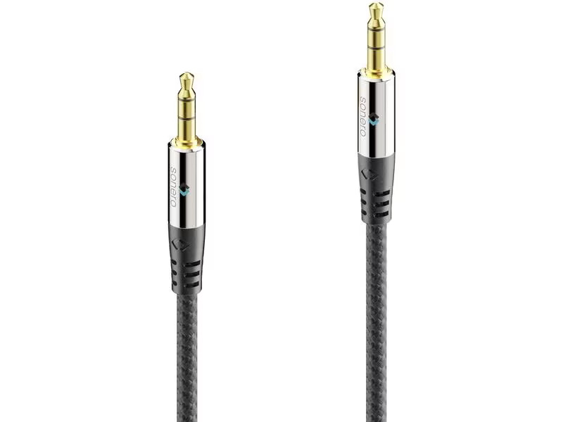 sonero Audio-Kabel 3.5 mm Klinke mit Nylonmantel 0.5 m