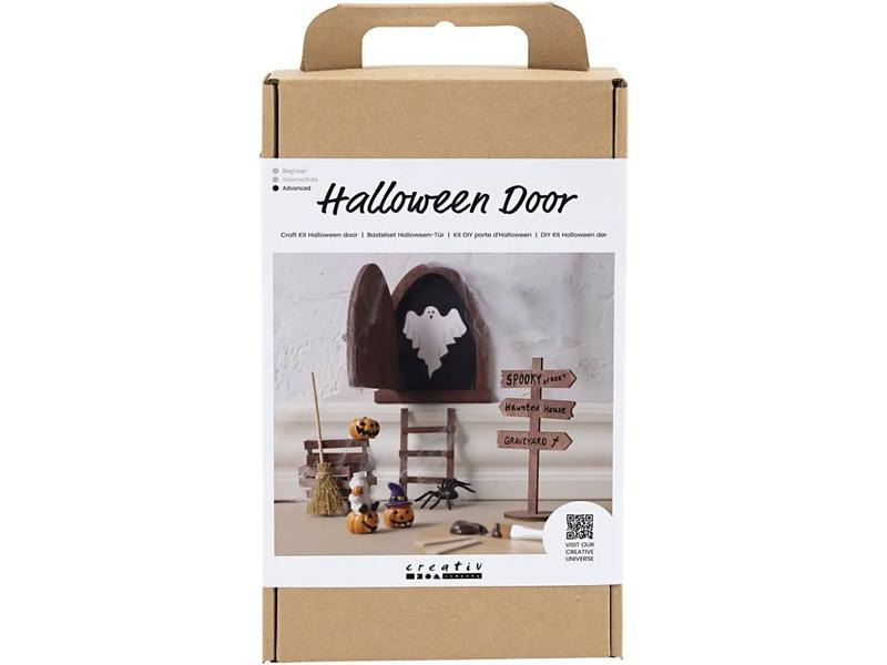Creativ Company Bastelset Halloween Wichteltür 12-teilig