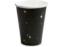 Partydeco Einwegbecher Let's Celebrate 260 ml, 6 Stück, Gold/Schwarz
