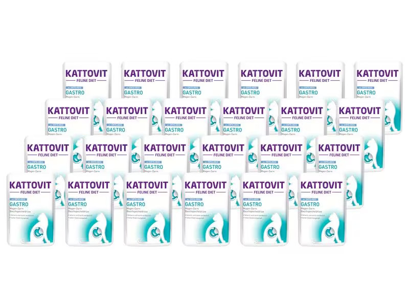Kattovit Nassfutter Gastro Ente und Reis, 24 x 85 g